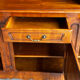 Buffet, rustic sideboard in solid cherry wood, 20th century
