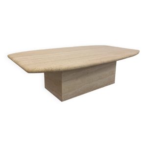 Table basse vintage en - travertin