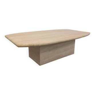 Vintage travertine coffee table from the 80s