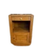Chevet / table d'appoint art déco en chêne et plateau marbre