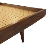 Vintage mid century daybed teak design with drawers