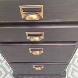 Commode chiffonnier patine noire