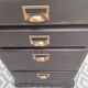 Commode chiffonnier patine noire