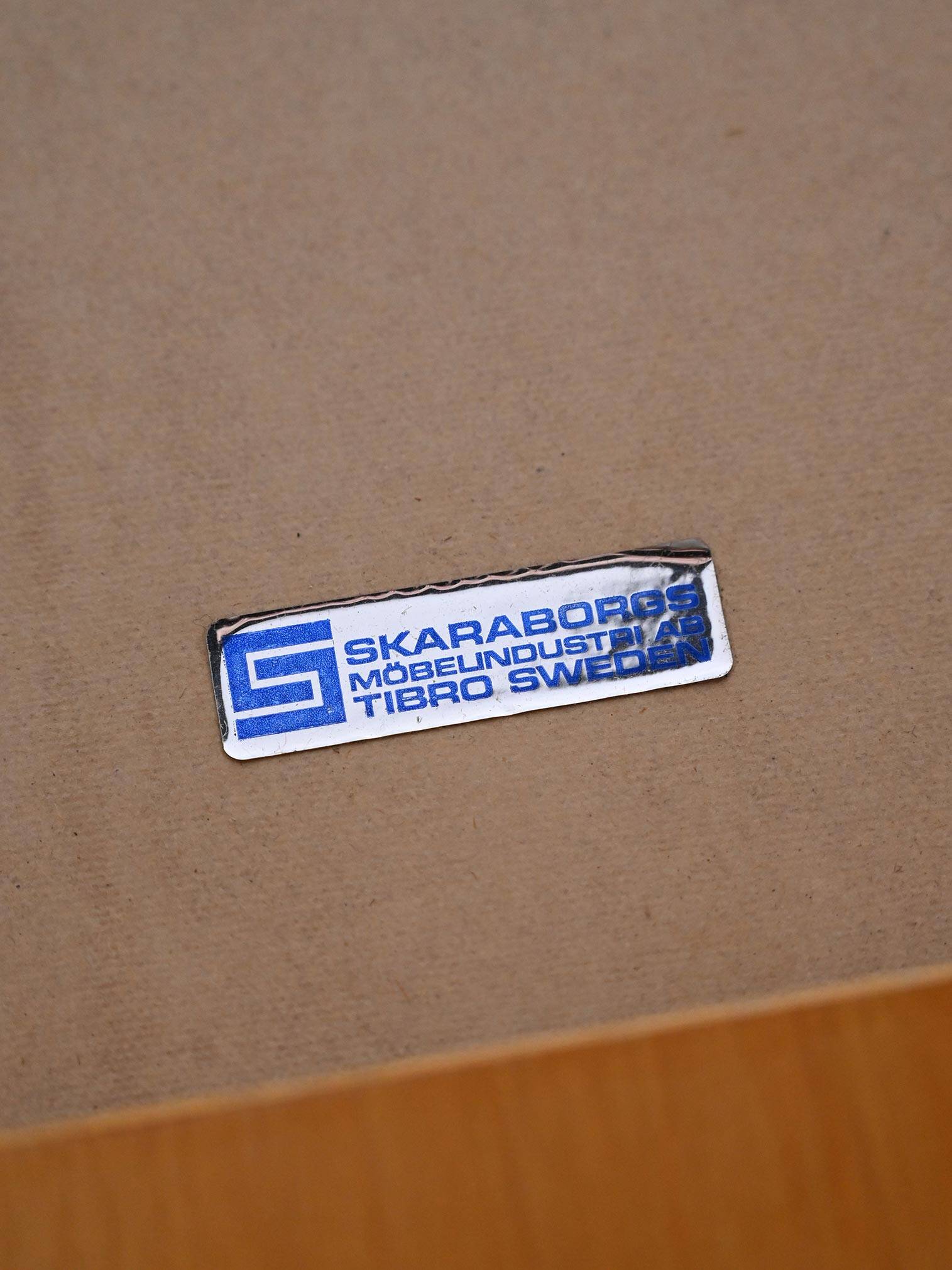 Vintage Scandinavian birch table by Skaraborgs