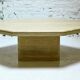 Table basse italienne en travertin, années 1970