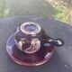 Coffee or tea service in enameled ceramic by Marius Giuge, artisan potter in Vallauris,