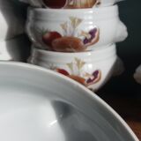 Pyrolux Lourioux porcelain soup bowls
