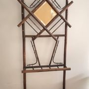 Coat rack for hats and umbrellas, bamboo, 19th century.