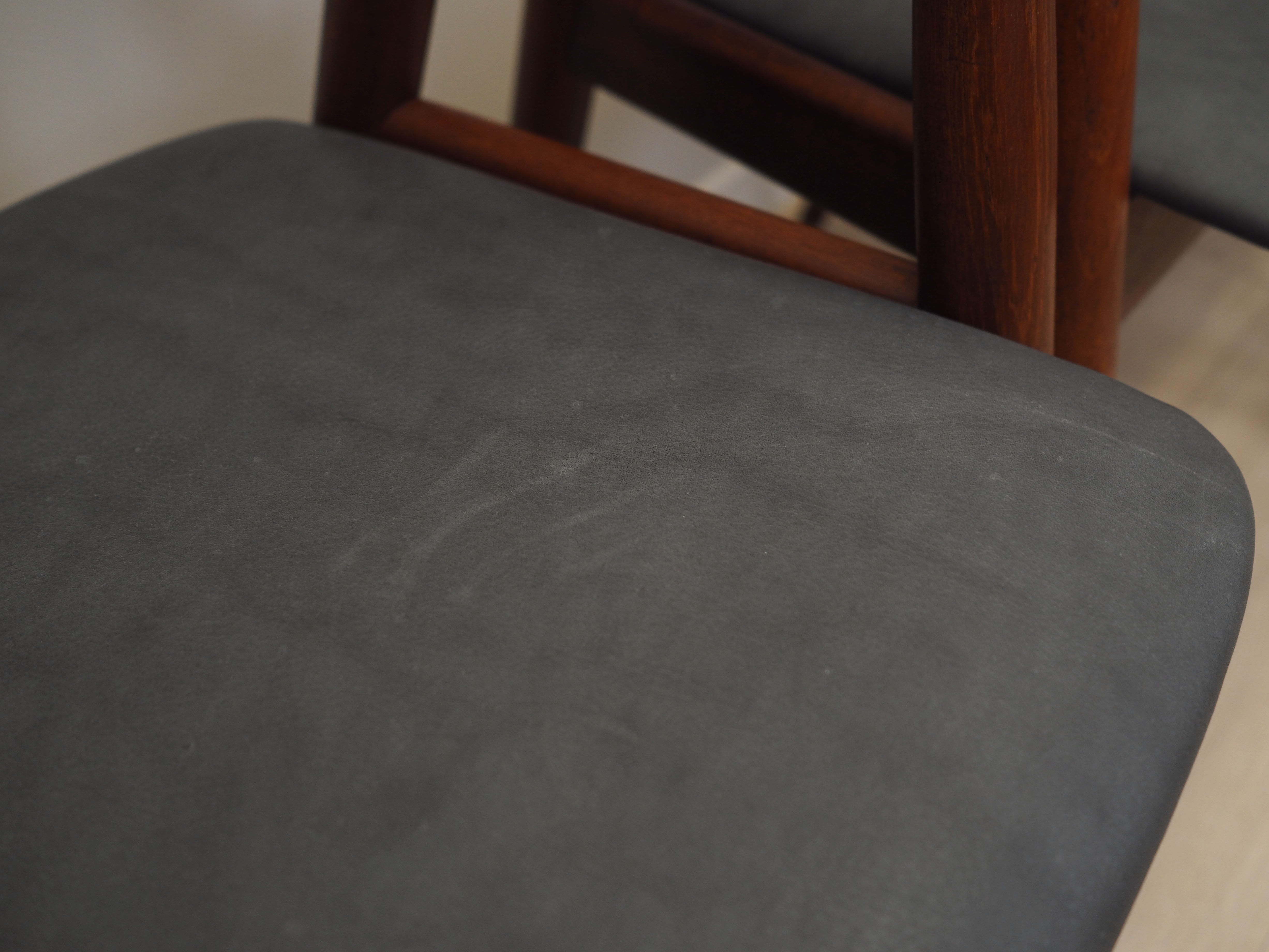 Set of four teak chairs, Danish design, 1960s, designer: Ejner Larsen & Aksel Bender Madsen