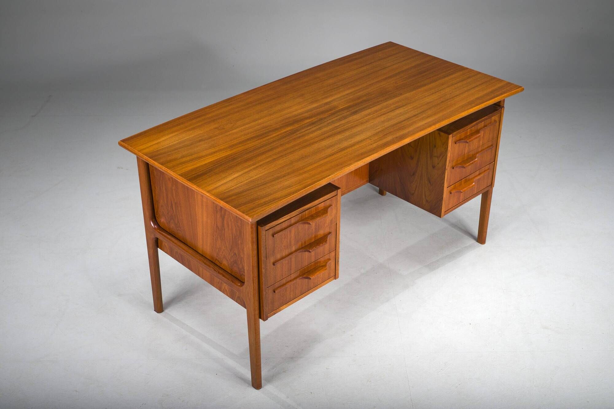 Danish Teak Boomerang Desk by Imha Mobelfabrik, 1970s