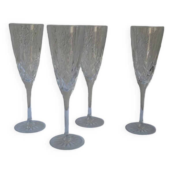 Set de 4 flûtes cristal