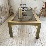 Table basse en laiton années 60