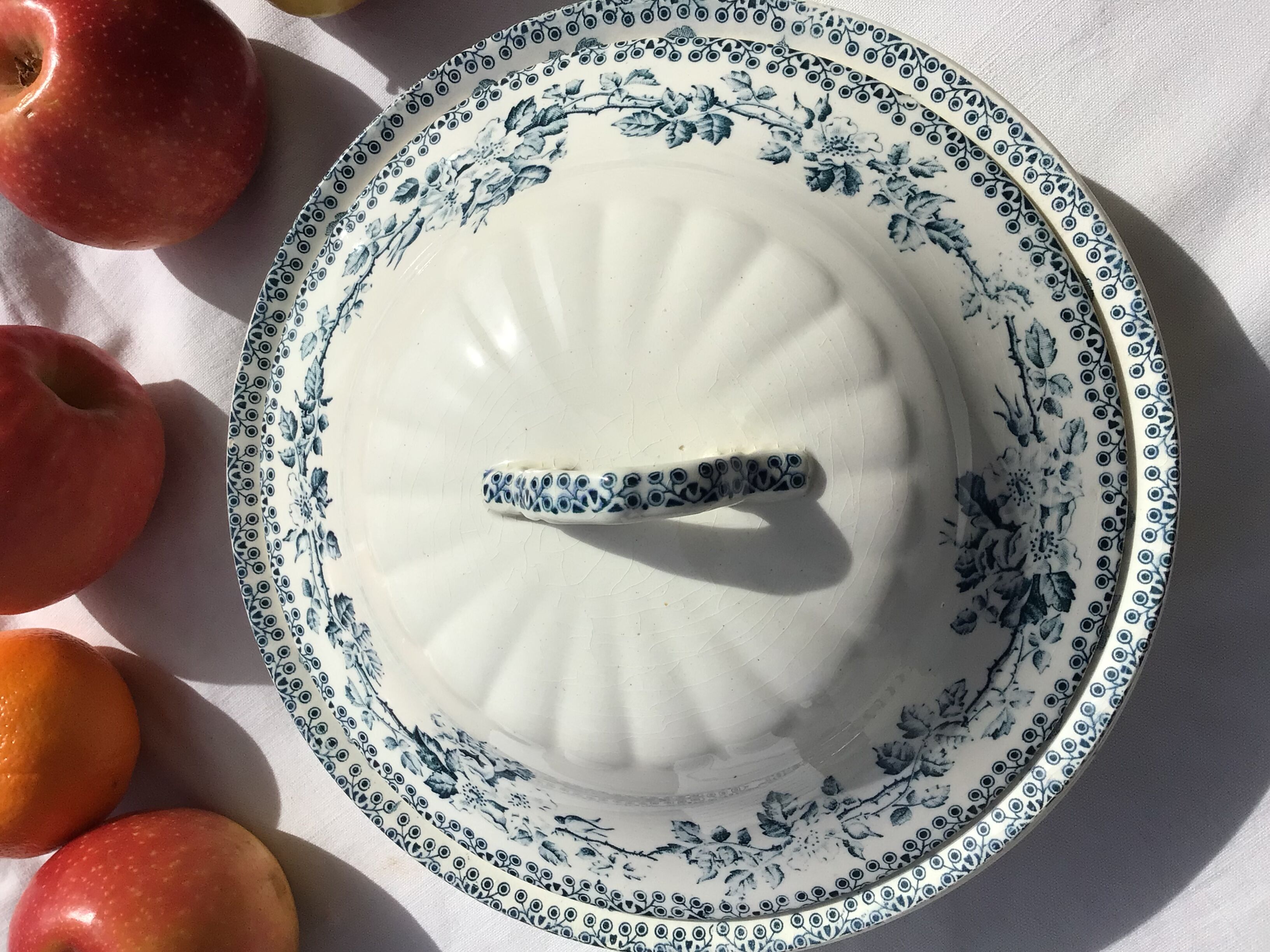 Iron Earth tureen model Guadeloupe Debray gray blue