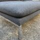 Anthracite and chrome 2-seater bench 70'