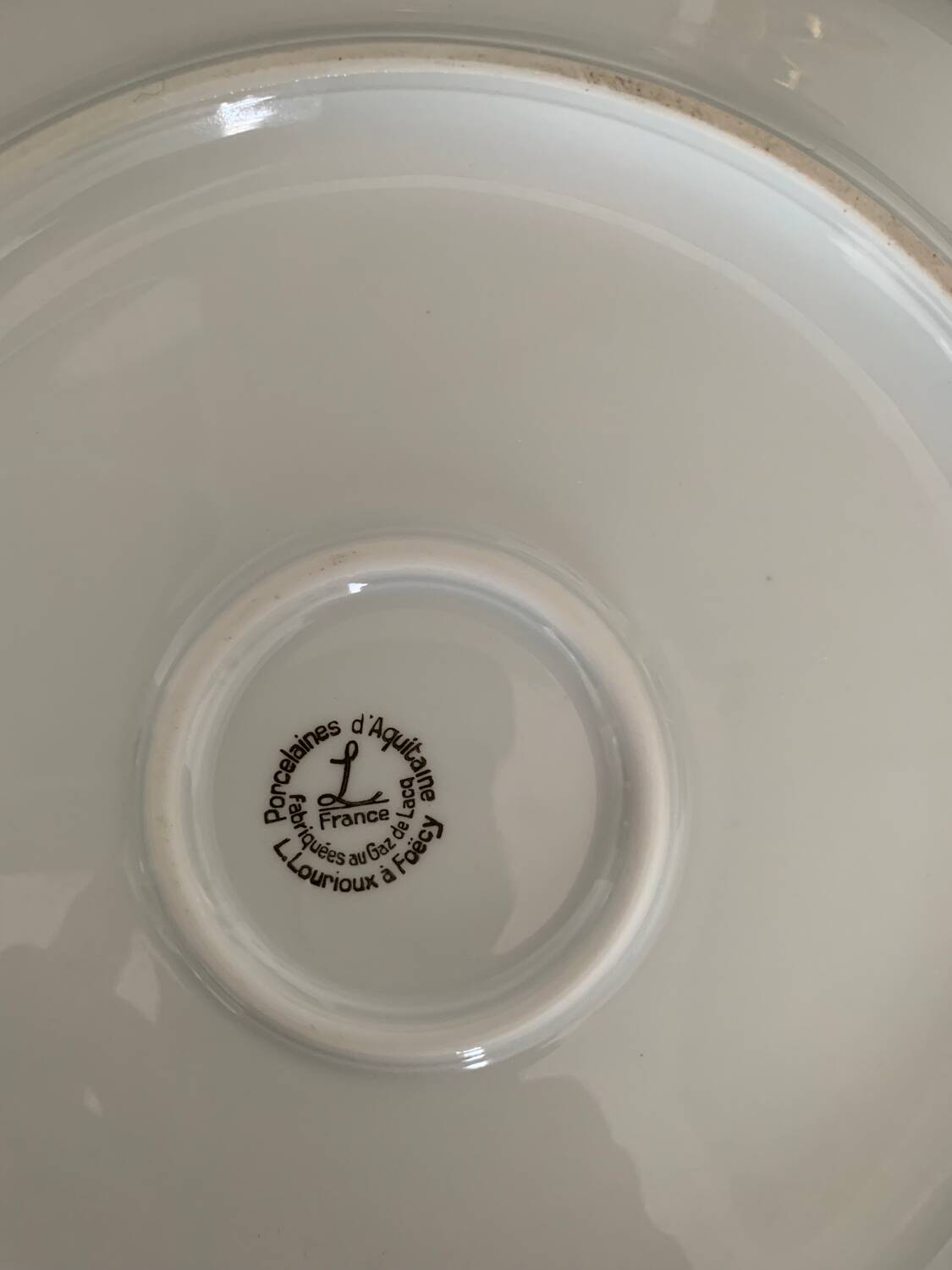 L. Lourioux porcelain dinner service from Foëcy (French craftsmanship), 29 pieces