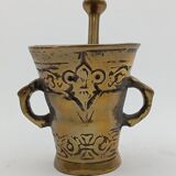 Bronze apothecary/pharmacist mortar and pestle