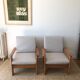 Swedish pine armchairs