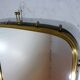 Brass wall mirror by "Münchener Zierspiegel", Germany