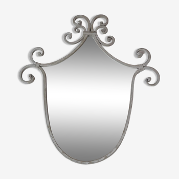 Miroir metal gris