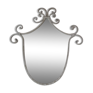 Miroir metal gris