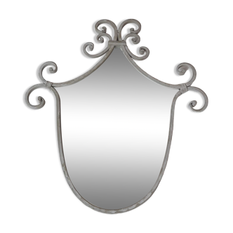 Grey metal mirror