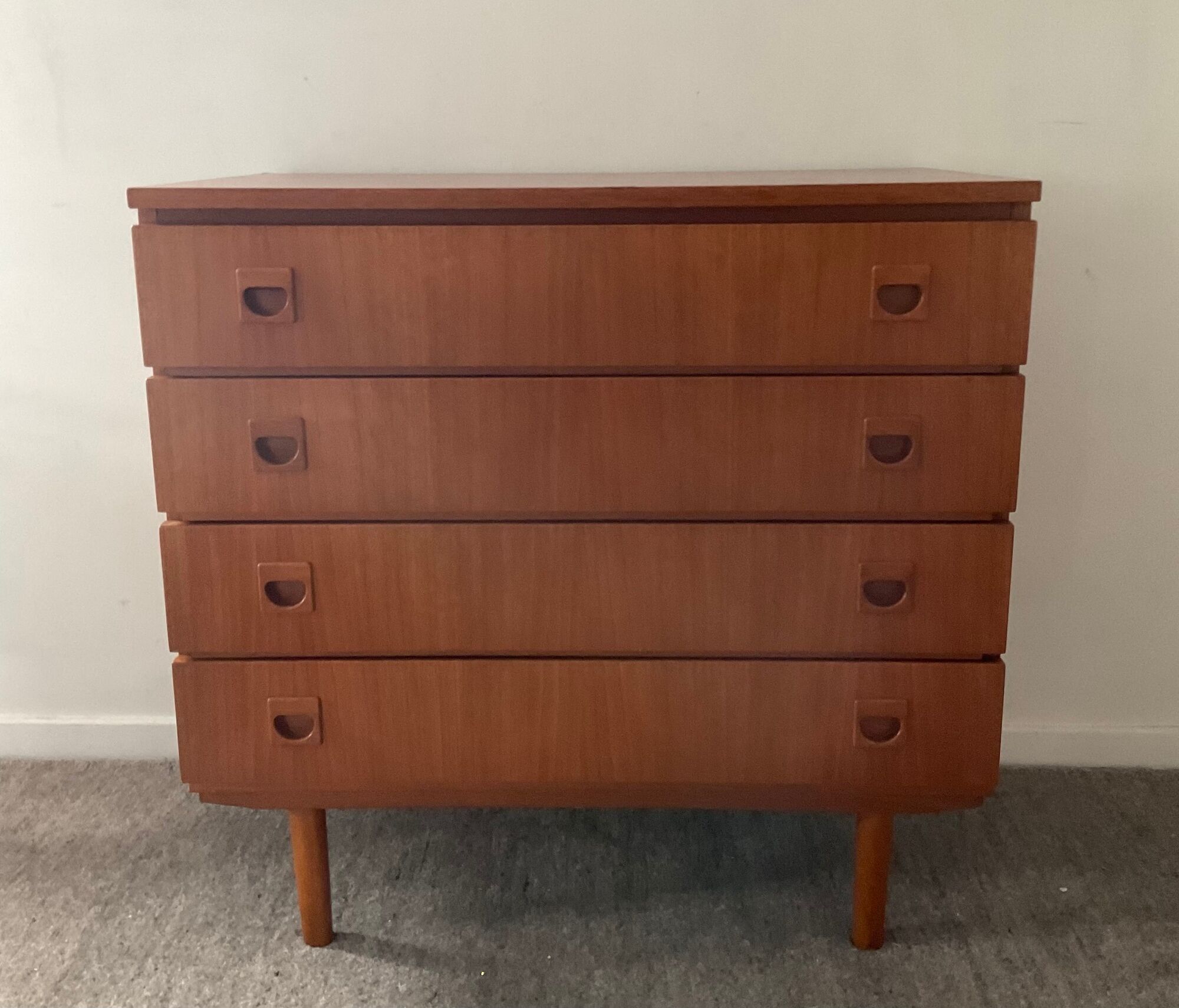 Scandinavian chest of drawers from the 60s in teak