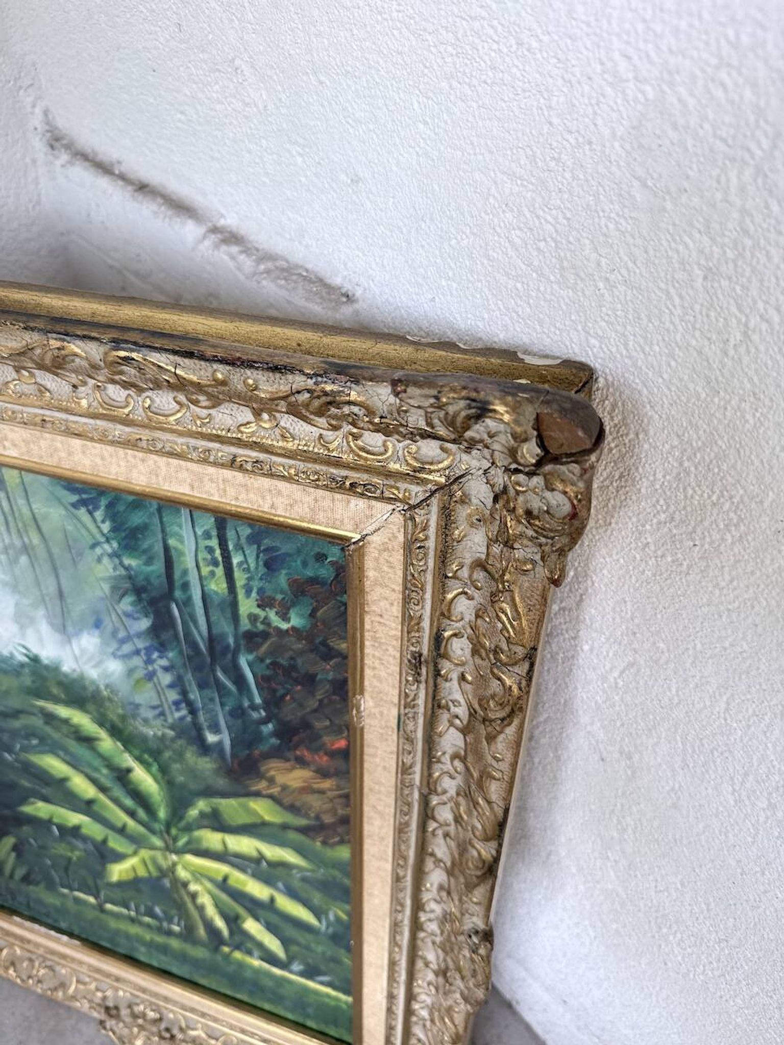 Framed oil painting "forest"