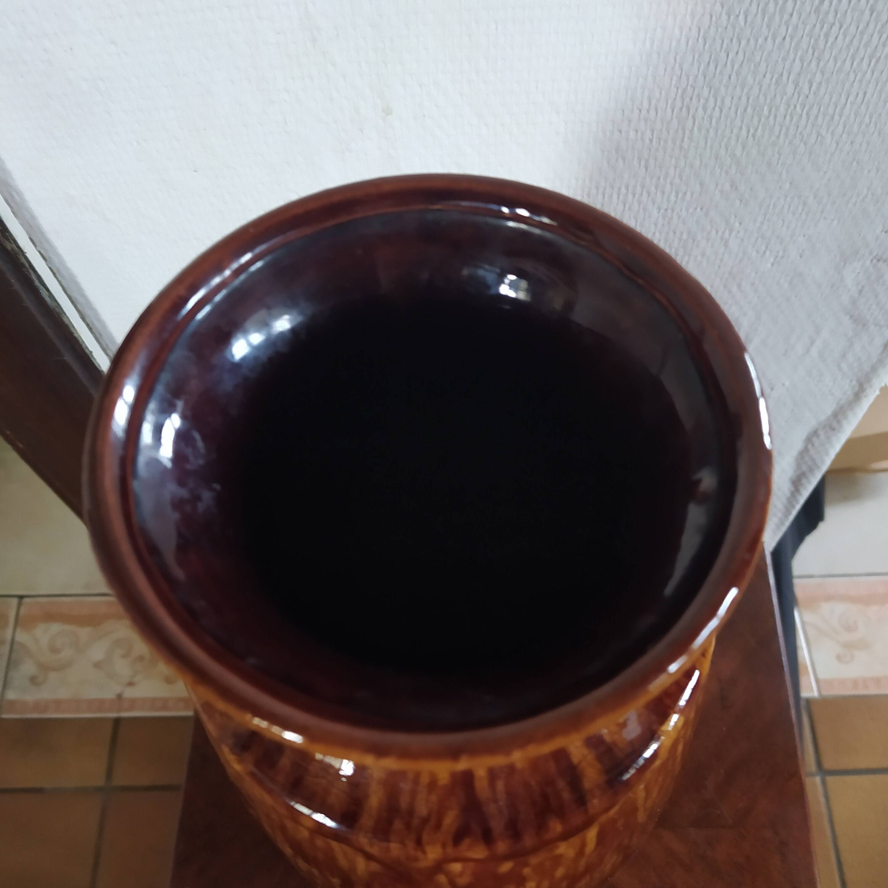 Large west germany ceramic vase 1970