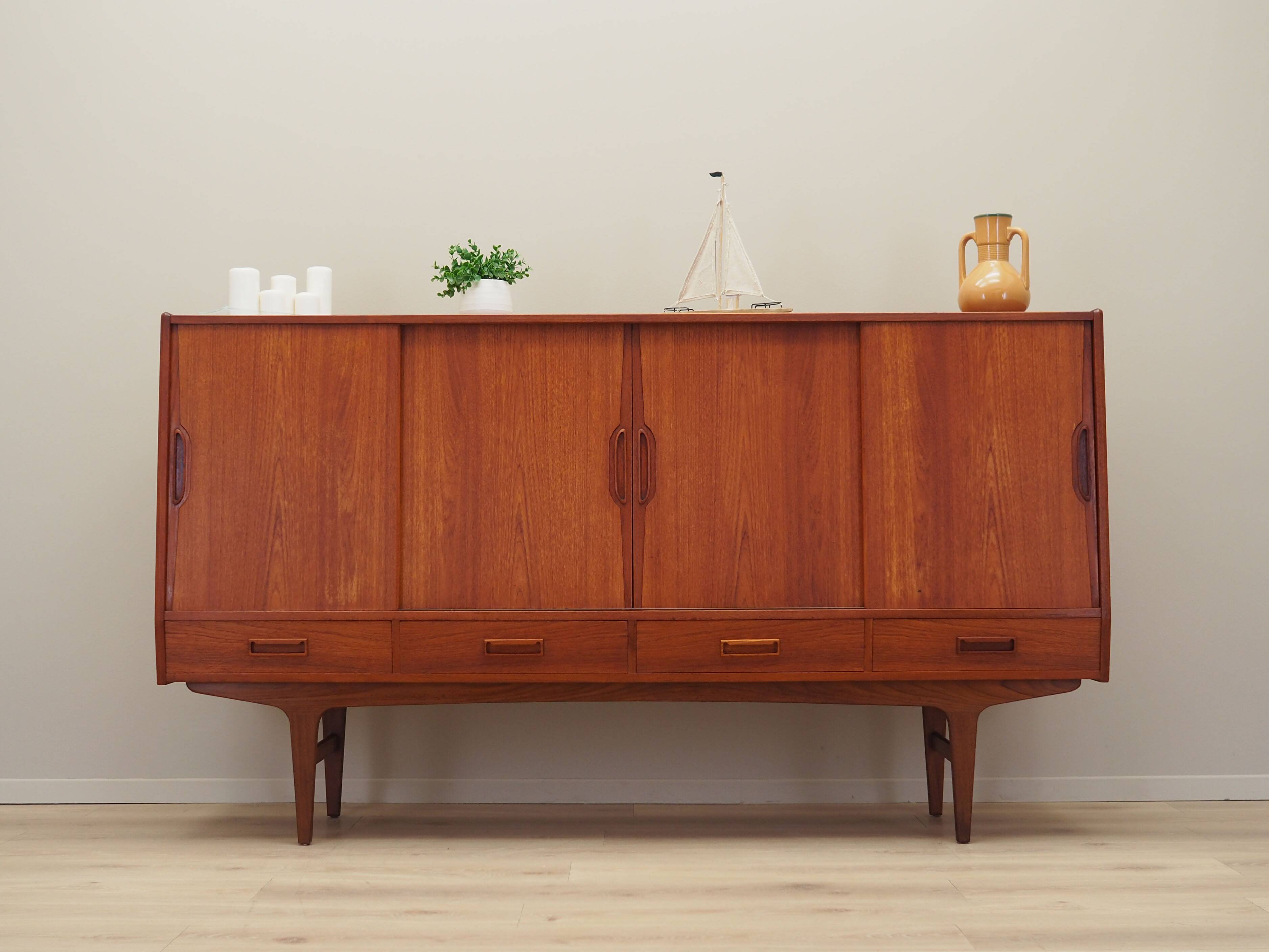 Teak highboard, Danish design, 1960s, designer: Børge Seindal