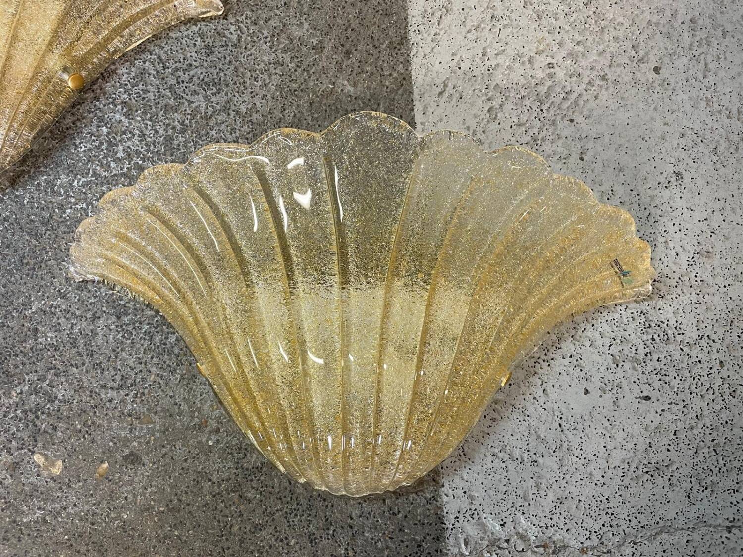 Pair of Murano glass wall lights