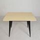 Bistro table Henri Julien, model Tolix T55 with a Formica top, 1950s.