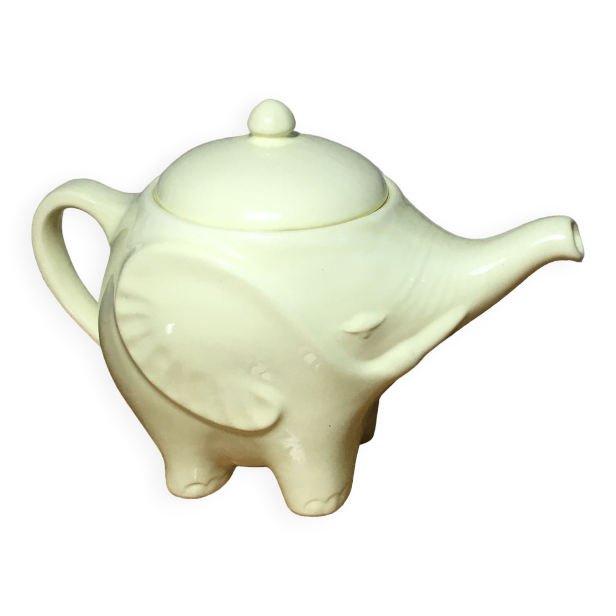 Elephant teapot Sainte Radegonde France Vintage