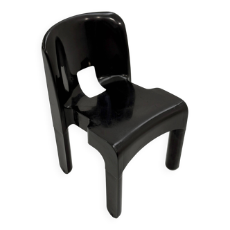 Chaise Universale noire modèle 4867 par Joe Colombo pour Kartell, 1970