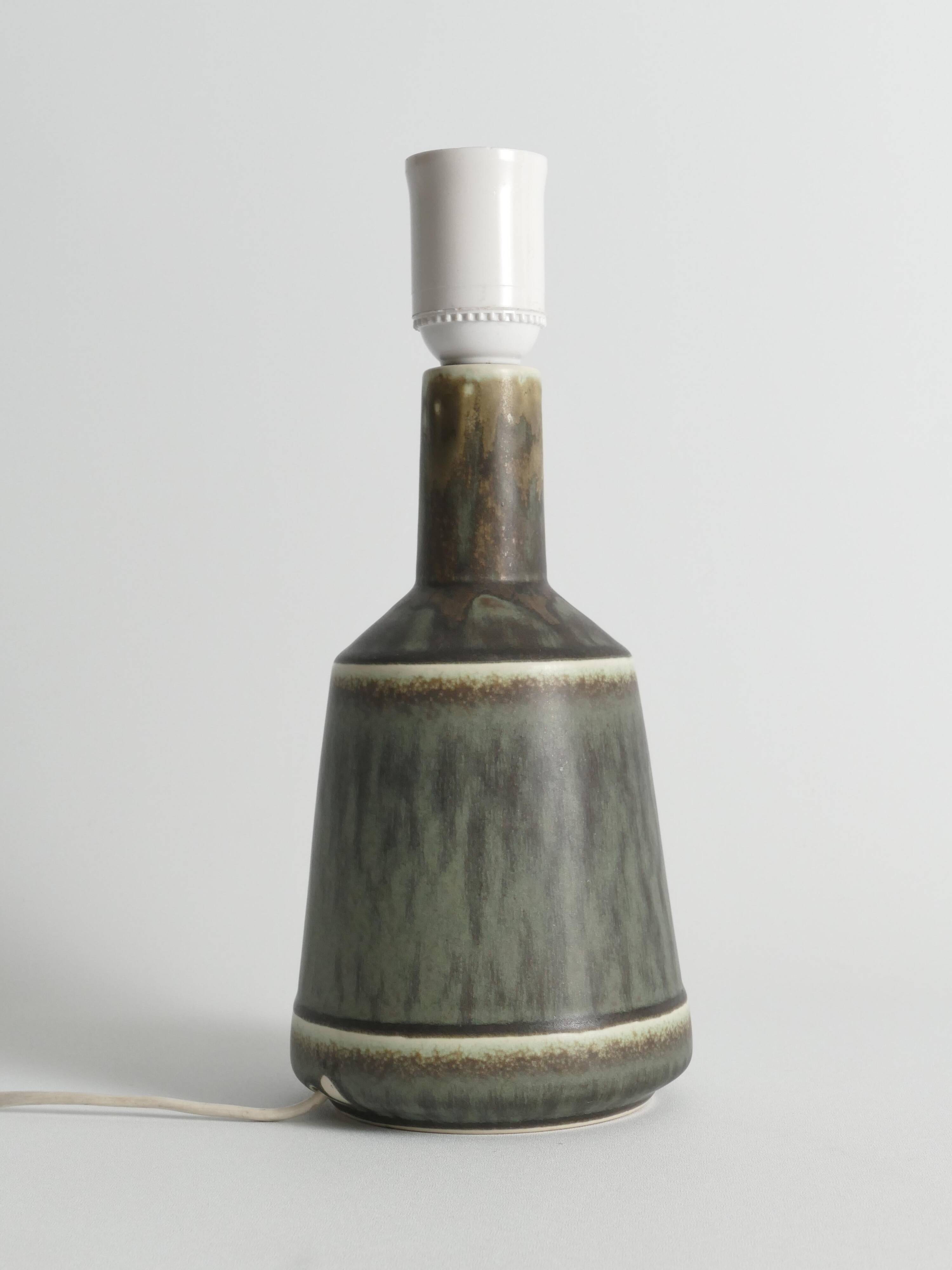 Scandinavian Modern Stoneware Table Lamp, Desiree Stentøj, 1960s