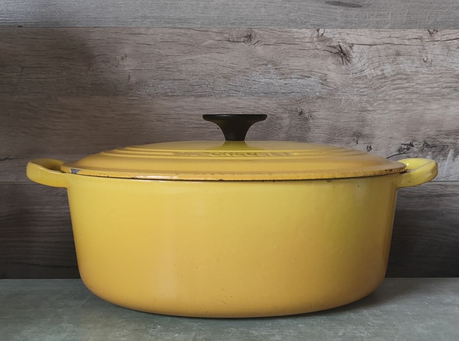 Le Creuset Yellow Oval Casserole