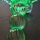 Broste Copenhagen - Pair of Large Green Blown Glass Candlesticks