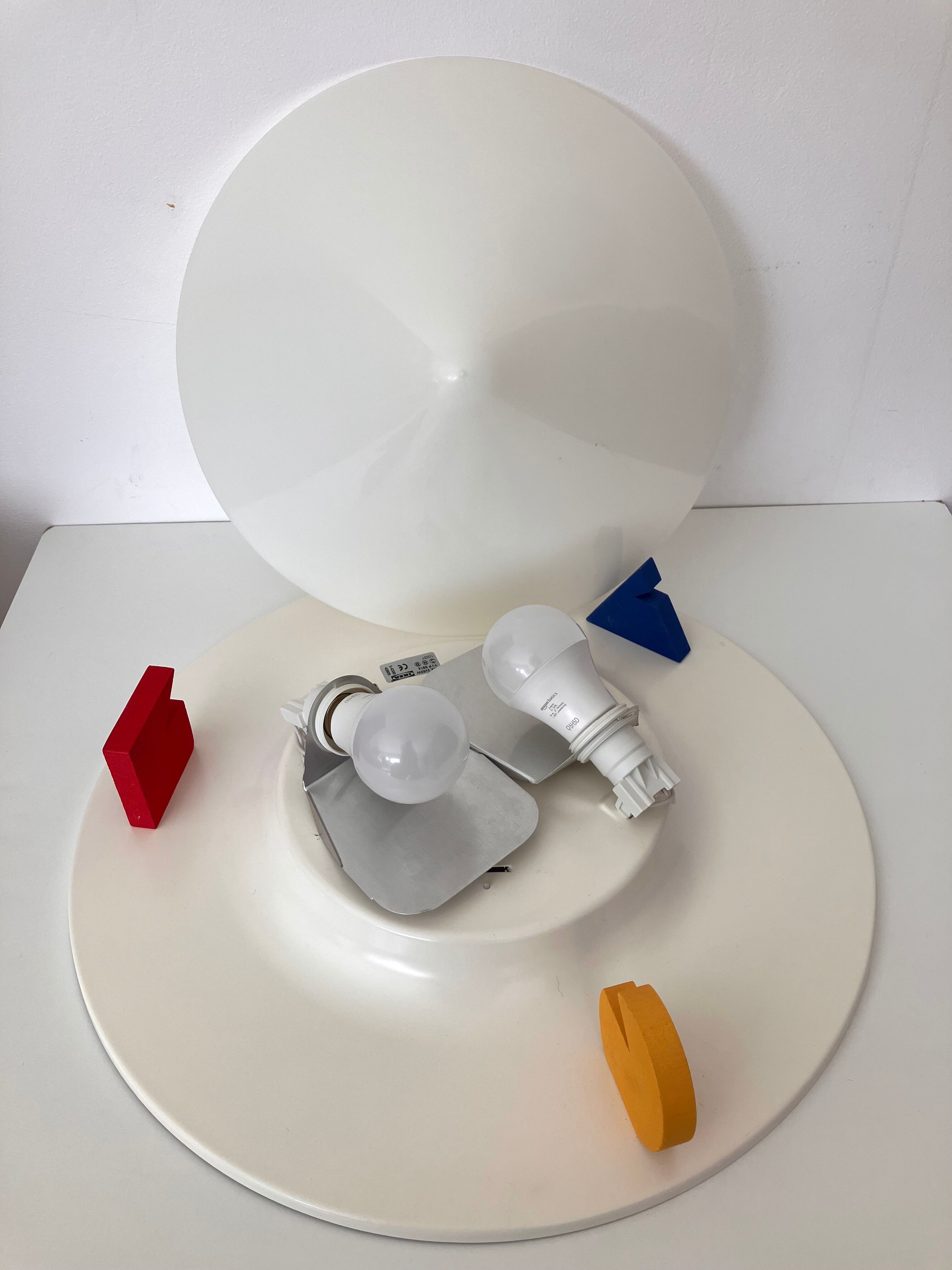 IKEA wall light vintage 80s 90s Memphis conical shape Stoja