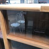 Solid oak bookcase 1950