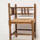 Mid-century provincial antique bobbin corner chair, France, 1940s.