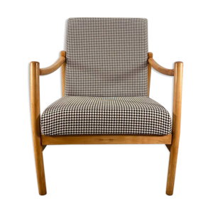fauteuil Vintage bent ash club Pologne années 1960