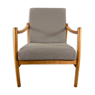 Fauteuil Vintage bent ash club Pologne années 1960