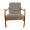 Fauteuil Vintage bent ash club Pologne années 1960