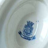 Gien large gravy boat in opaque porcelain