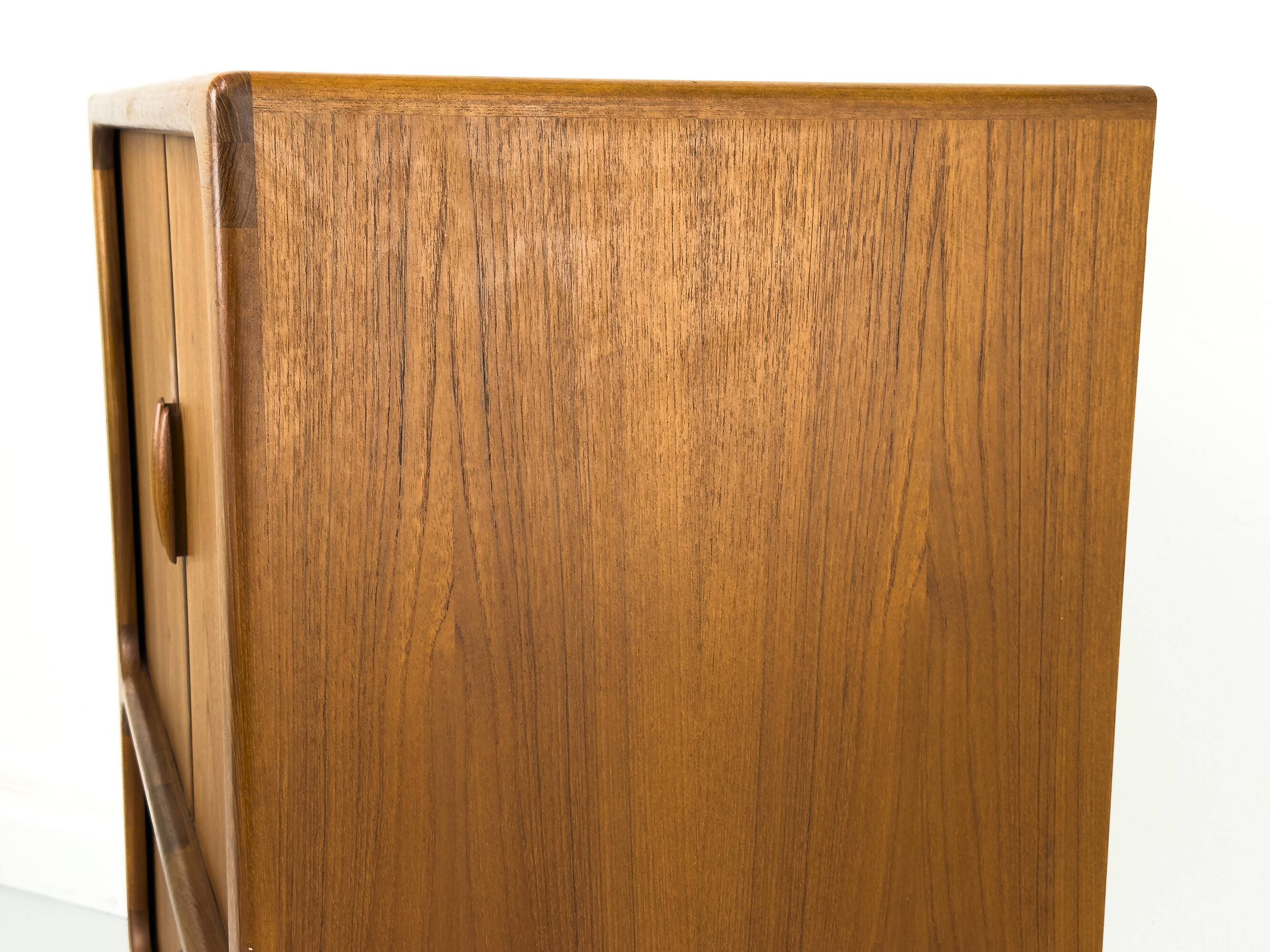Danish Teak Hi-Fi Sideboard with Tambour Doors from Dyrlund, 1970s
