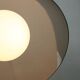 Space-age Italian Brass, Opaline and Plexiglass Pendant Lamp