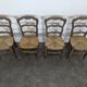Serie de 4 chaises paillées de style Louis XV