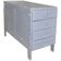 Vintage grey painted pine chest of drawers, 1950s, industrial style, 4 drawers.