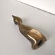 Brass cat Ht 19cm