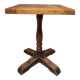 Square solid wood bistro table