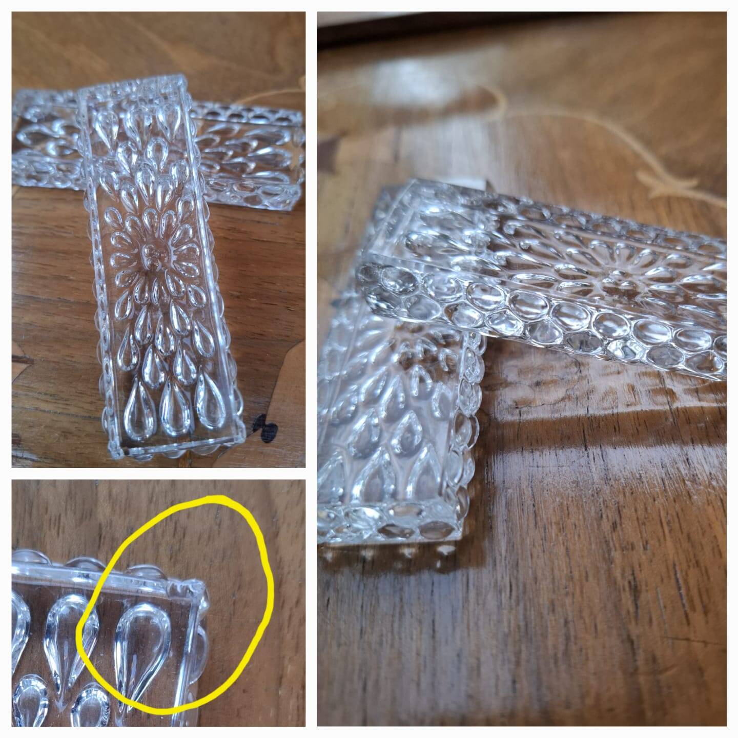 12 Baccarat crystal knife rests